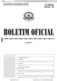 B. O. I Série Nº 69