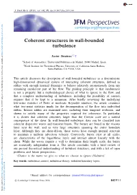Coherent Structures in Wall-Bounded Turbulence Javier Jiménez1,2, †