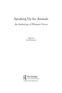 Introduction to Speaking up for Animals