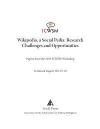 Papers from the 2015 ICWSM Workshop