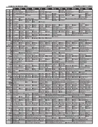 Sunday Morning Grid 4/16/17 Latimes.Com/Tv Times