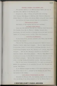 February 1921, the Following Resolution Was Received