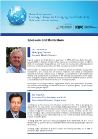 Leading Change in Emerging Health Markets L