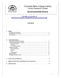 Library Research Guides