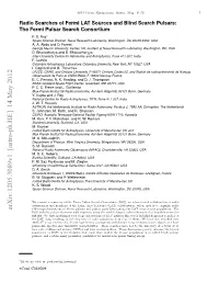 Radio Searches of Fermi LAT Sources and Blind Search Pulsars: the Fermi Pulsar Search Consortium P