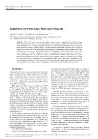 The Pierre Auger Observatory Upgrade