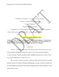 A Critical Survey of New Measures A, Bthomas J. Coleman III A