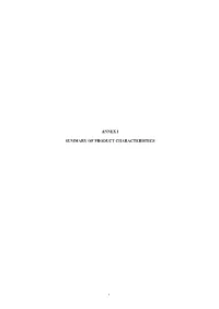 Annex I Summary of Product Characteristics