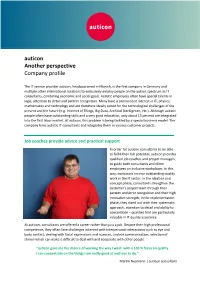 Auticon Another Perspective Company Profile