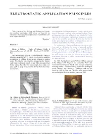 Electrostatic Application Principles