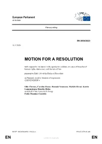 En En Motion for a Resolution