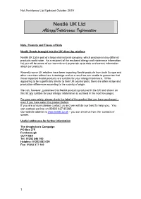 Foods Suitable for a Nut Avoidance Diet