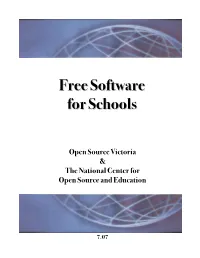 Free Software for Schools