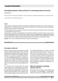 Lessons in Biostatistics