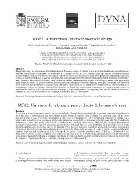 MGE2: a Framework for Cradle-To-Cradle Design MGE2: Un