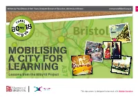 MOBILISING a CITY for LEARNING Lessons from the 80By18 Project
