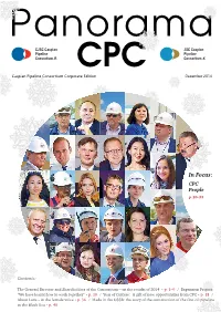Panorama CPC December 2014 1 in the FIRST PERSON Nikolay Tokarev: “Transneft Highly Appreciates the Established Partner Relations”