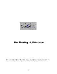 The Making of Netscape