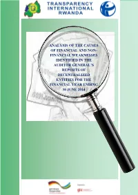 Analysis of the Causes of Financial And