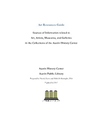 Art Resources Guide