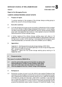 Climate Change Working Group Update