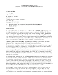 Comment Letter on File No. S7-13-09