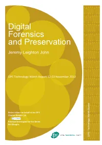 Digital Forensics and Preservation 1