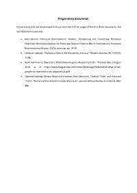 Preparatory Document