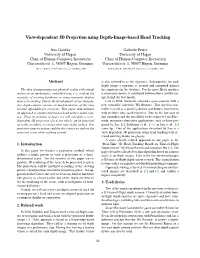 View-Dependent 3D Projection Using Depth-Image-Based Head Tracking