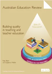 Building Quality in Teaching and Teacher Education