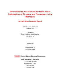 Environmental Assessment for North Texas Optimization of Airspace and Procedures in the Metroplex