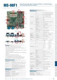 MS-98F1 Datasheet