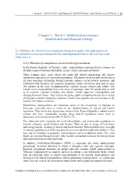 Chapter 2. Block 1. Multi-Level Governance: Institutional and Financial Settings