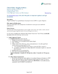 Clinical Policy: Elagolix (Orilissa)