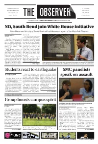 Nd, South Bend Join White House Initiative Students React To
