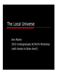 The Local Universe