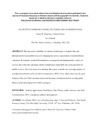This Is a Preprint of an Article Whose Final and Definitive Form Has Been