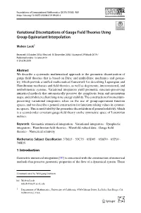 Variational Discretizations of Gauge Field Theories Using Group-Equivariant Interpolation