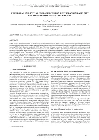 A Temporal and Spatial Analysis of Urban Heat Island in Basin City Utilizing Remote Sensing Techniques