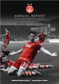 ANNUAL REPORT for the Year Ended 30 June 2015