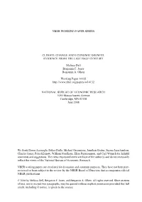 Nber Working Paper Series Climate Change And