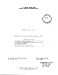 The Soviet "War Scare"