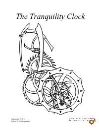 Tranquility Clock Kit and Plan Manual