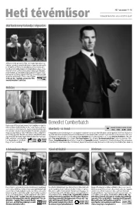 Benedict Cumberbatch Karácsony Előtt Járunk Pár Nappal