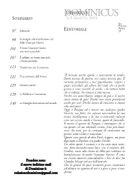DOMINICUSDOMINICUS SOMMARIO N.3 MAG/LUG 2014 Fra Enrico Arata 97 Editoriale EDITORIALE Op