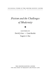 Pietism and the Challenges of Modernity