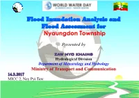 Recent Flood Condition in Myanmar