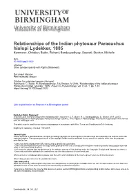 University of Birmingham Relationships of the Indian