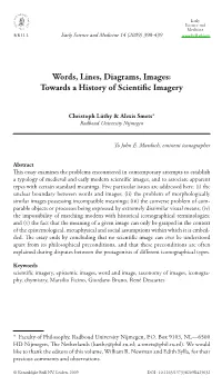 Words, Lines, Diagrams, Images: Towards a History of Scientific