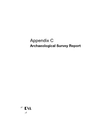 Appendix C Archaeological Survey Report